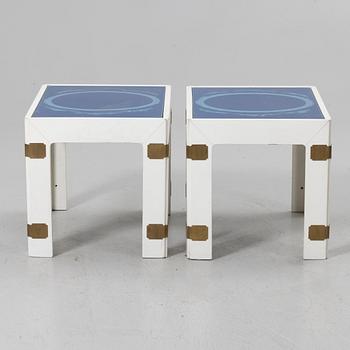 Bra Bohag AB, “Konsul” tables, a pair, 1960s–1970s.