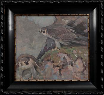 CARL JOHAN DANIELSON (FINLAND), olja på skiva, sign. och dat. 1926.
