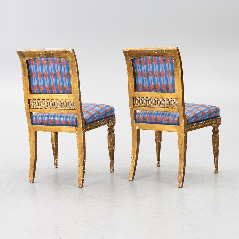 Chairs, a pair, Late Gustavian, early 19th century.