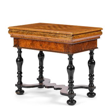 29. A late Baroque games-table, fStockholm, irst half of the 18th century.