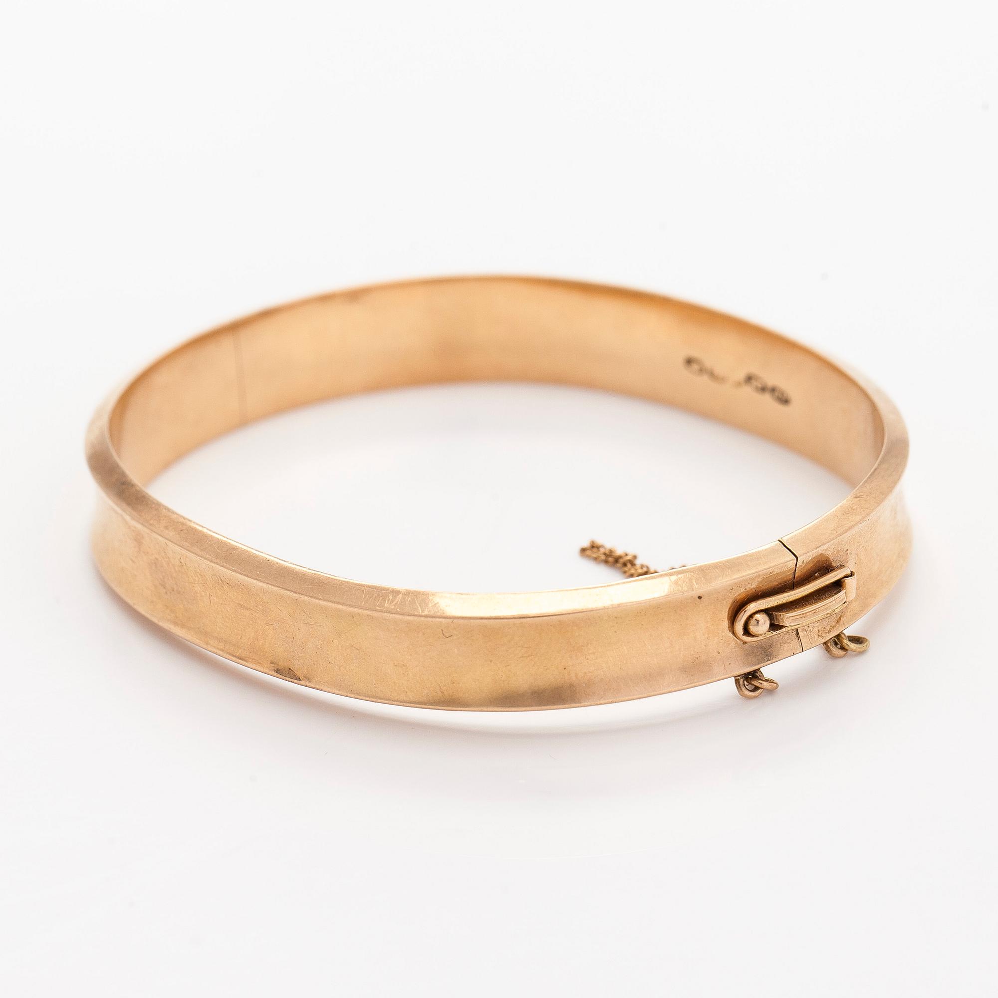 Armring, 14K guld, Westerback, Helsingfors 1950-tal.