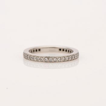 Tiffany & Co, ring, platina med briljantslipade diamanter.