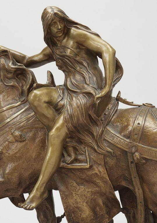 LEON MIGNON, brons, signerad.