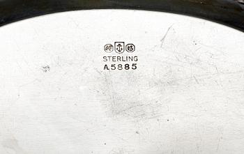 PARTI SILVER, 5 delar, bla Sverige. 1800-1900-tal. Totalvikt ca 340 gr.