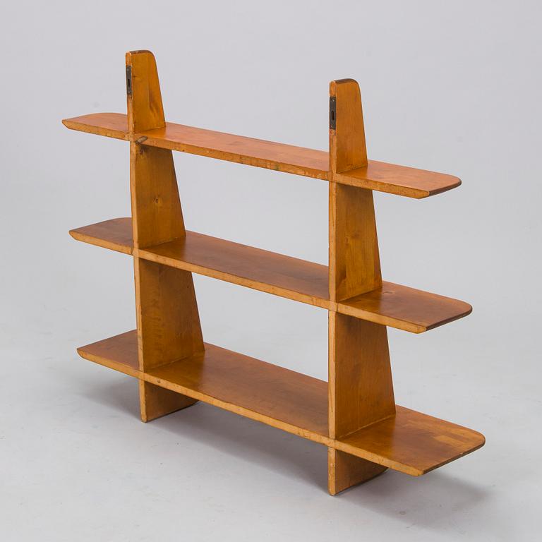 Ilmari Lappalainen, vägghylla /bokhylla "Leo", Asko 1900-talets mitt.