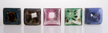 TIINA NORDSTRÖM, a 1-5 pcs glass sculpture signed Tiina Nordström, Iittala 1994.