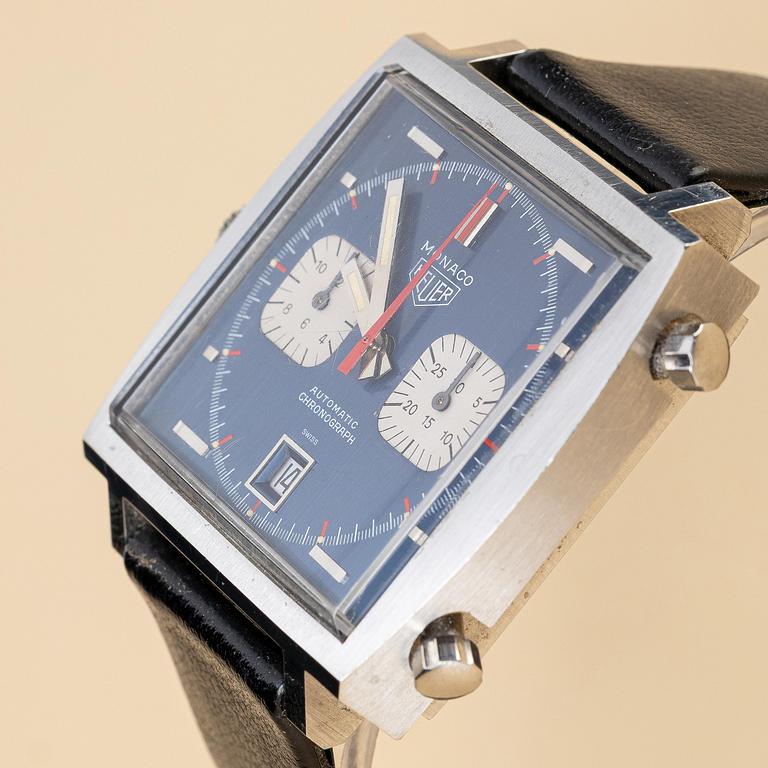 Heuer, Monaco, "Steve McQueen", "Transitional Version", ca 1970.