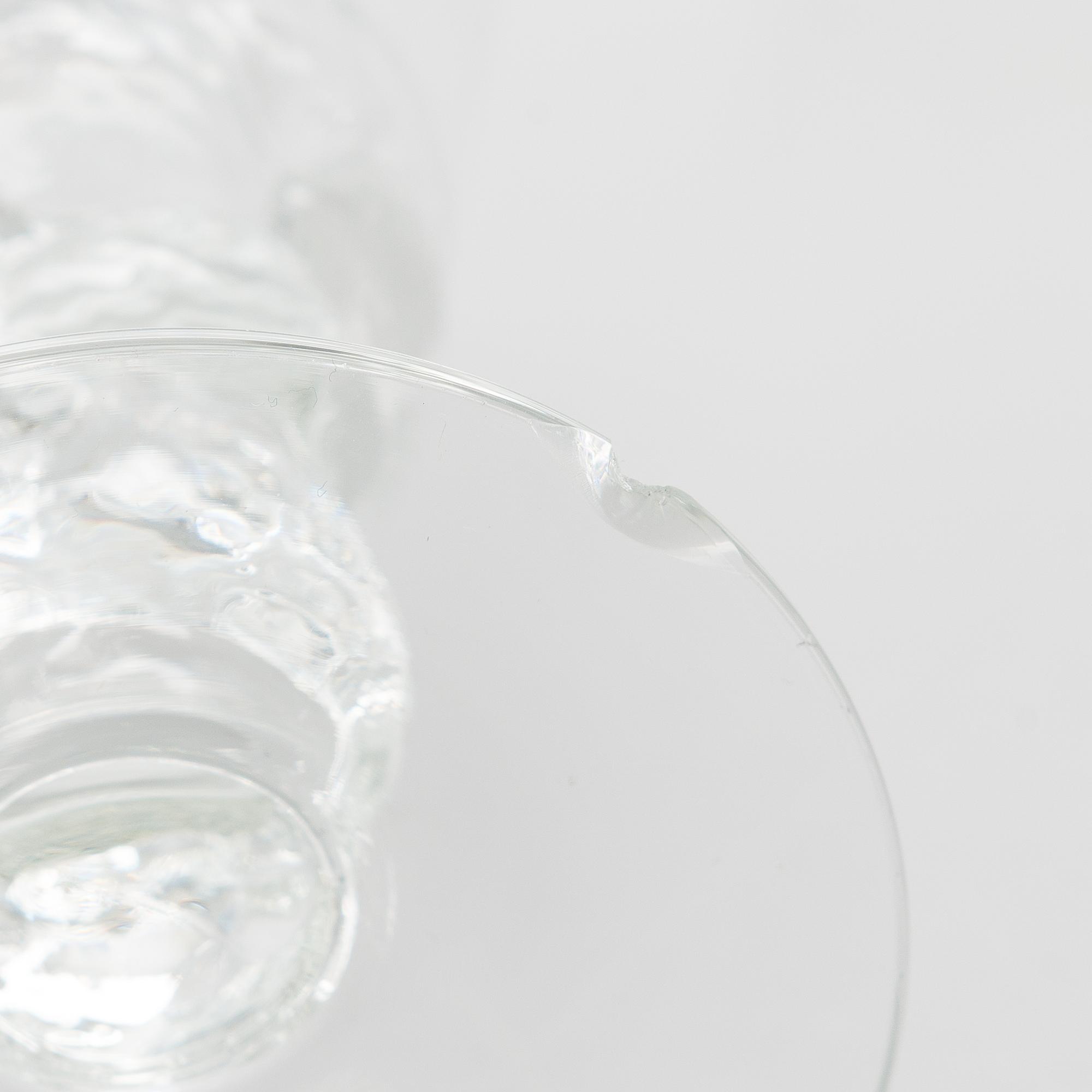 Oiva Toikka, glasservis, 28 delar, "Mukura" ("Paratiisi"), Notsjö 1971-75.