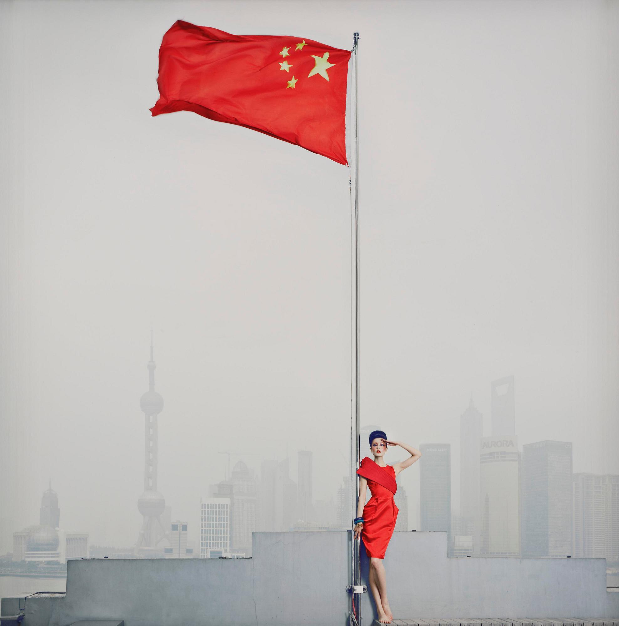 Chen Man, "Long live the motherland, Shanghai, 2010".