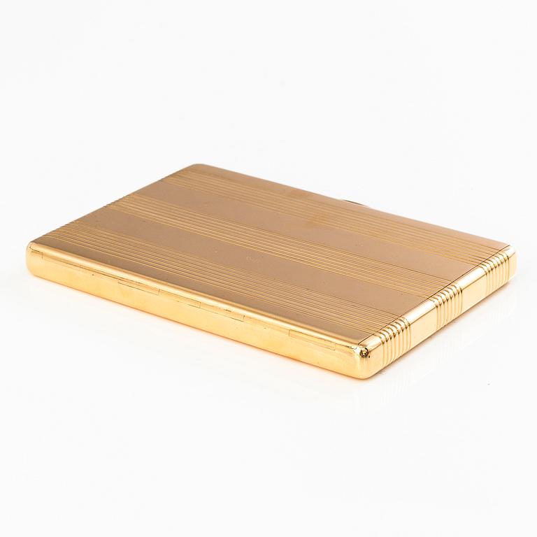 GEORG BUCHERT, CIGARETTETUI, 18K guld, Helsingfors 1941.
