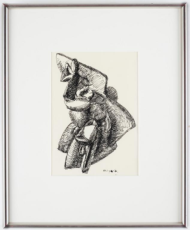 Eric Grate, ink, signed Eric Grate.