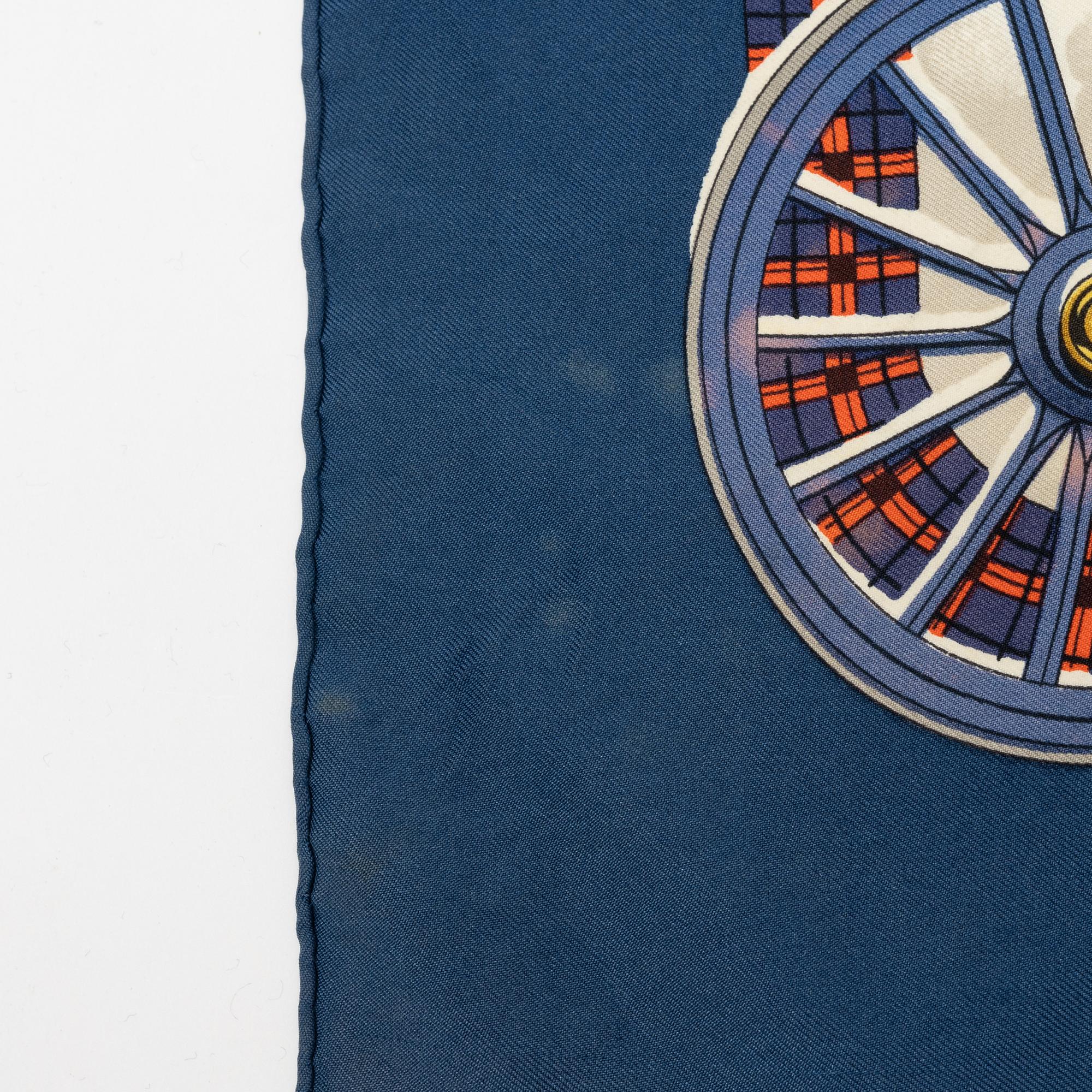 Hermès, scarf, "L'Hiver en Poste".