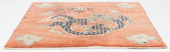 Rug, Old Tibet, approx. 83 x 91 cm.