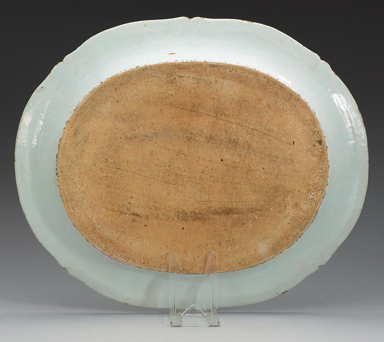 An 'European Subject' famille rose serving dish, Qing dynasty, Qianlong (1736-95).