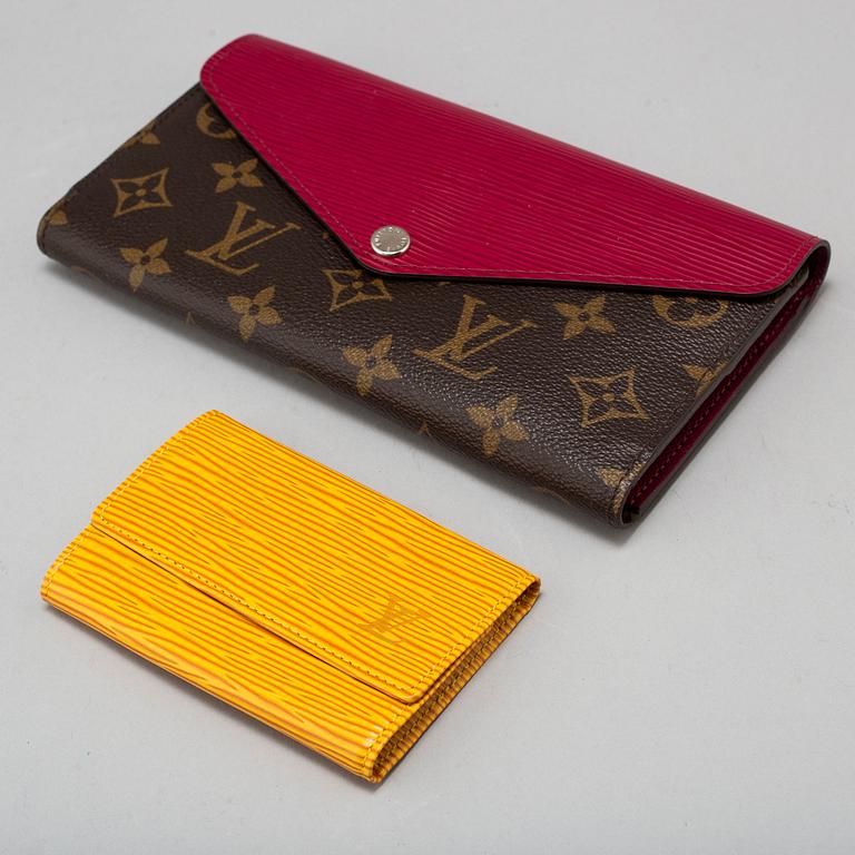 LOUIS VUITTON, a 'Marie Lou' wallet and a keyholder.