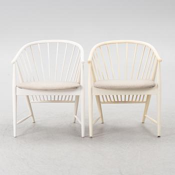 Sonna Rosén, armchairs, a pair, "The Fan", Nässjö Stolfabrik.