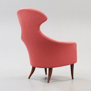KERSTIN HÖRLIN-HOLMQUIST, fåtöljer, 2 st, "Stora Eva" och "Stora Adam" ur serien Paradiset, NKs Triva-serie, 1950-60-tal.