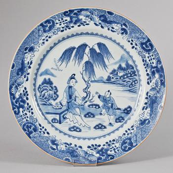 STEKFAT, kompaniporslin.  Qing dynastin, Qianlong (1736-95).