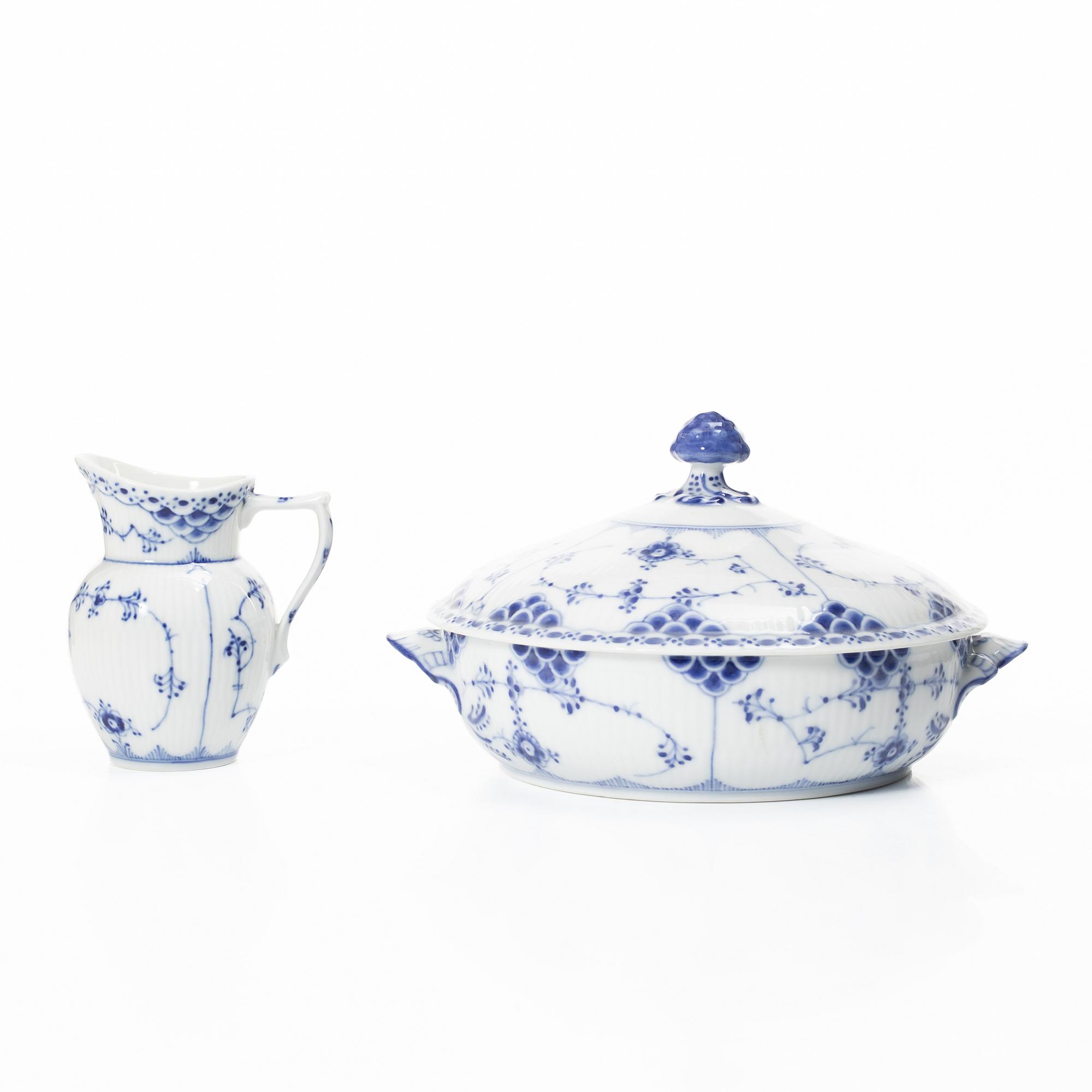 Royal Copenhagen, servisdelar, 6 st, "Musselmalet", Danmark.
