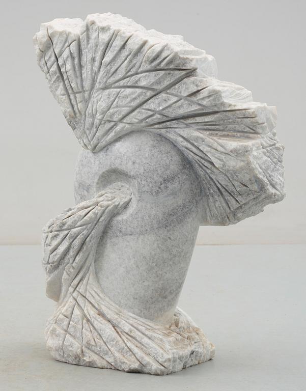 WU SHAOXIANG, skulptur, marmor, sign, 1900/2000-tal.