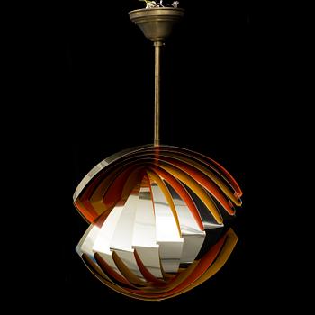 A 'Konkylie' ceiling light by Louis Weisdorf.