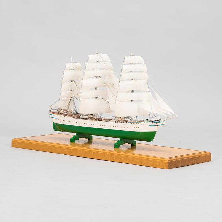 A ships model of frigate Suomen Joutsen 20th century.