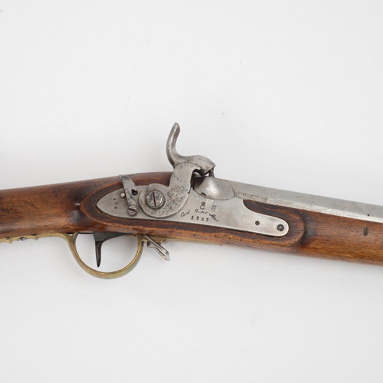 Percussion rifle, Swedish, Carl Gustaf Stad 1853.