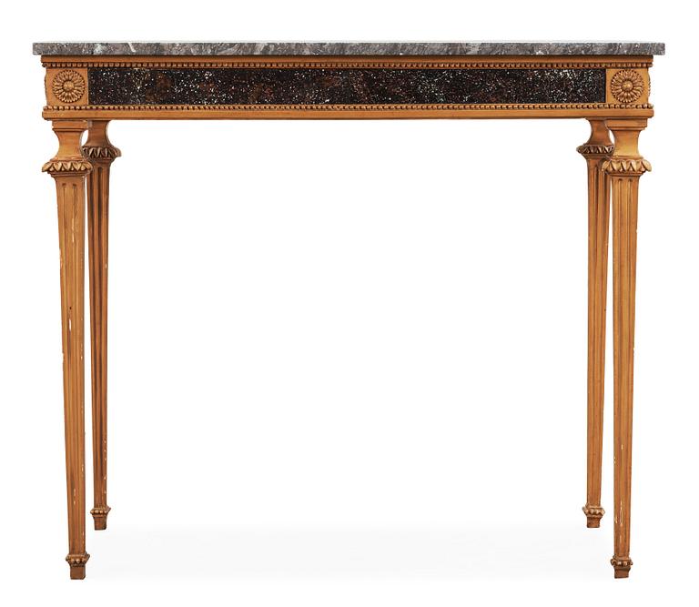 A late Gustavian late 18th century console table.