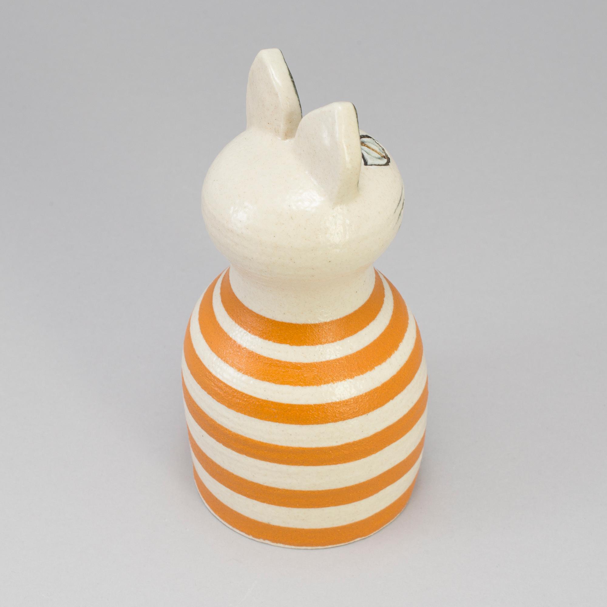 LISA LARSON, a stoneware figurine "Trapp", Gustavsberg. Designed in 1968.