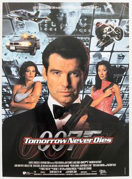 Filmaffisch James Bond  "Tomorrow Never Dies" 1995.