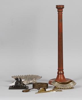 PARTI DIVERSE, 7 delar, metall, 1800/1900-tal.