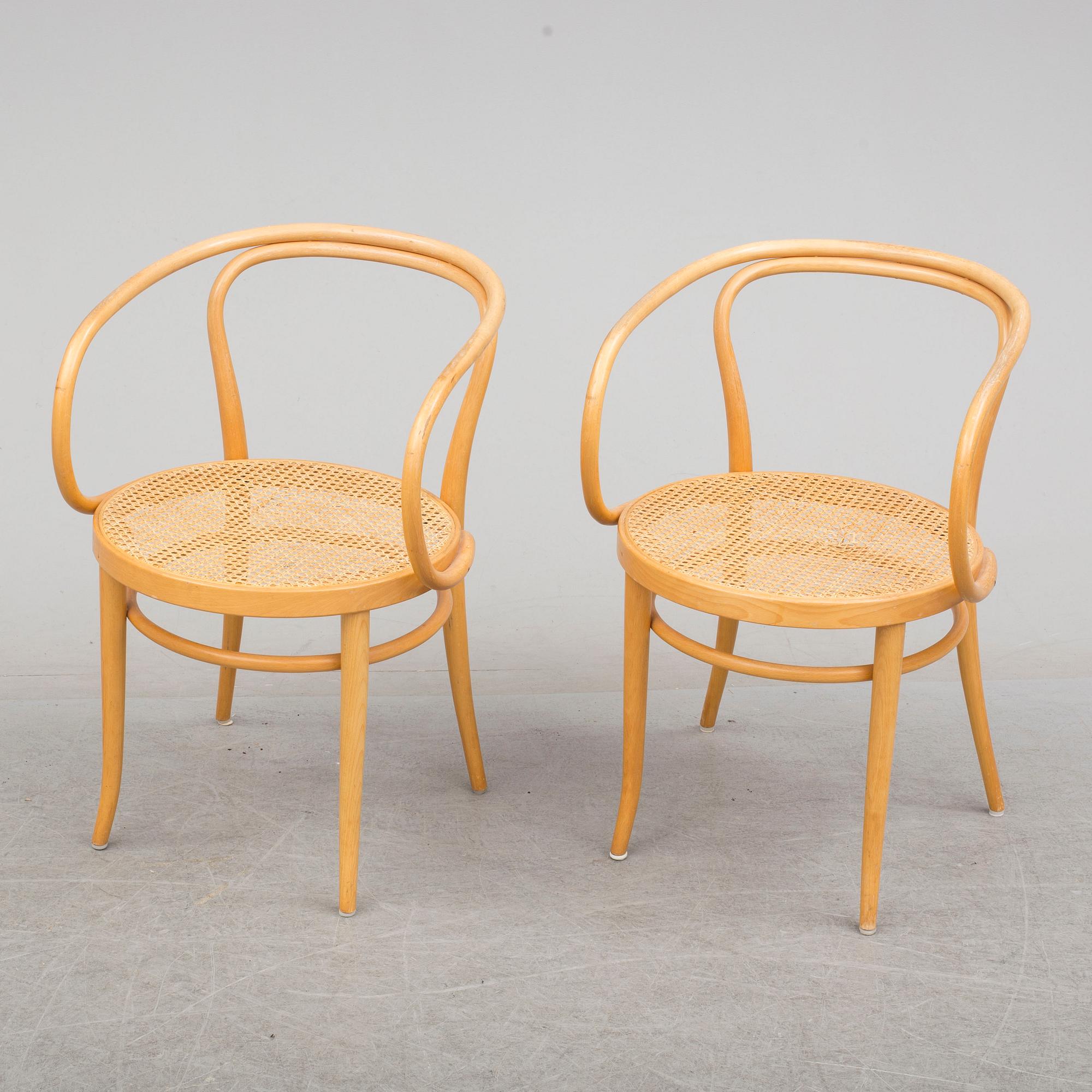KARMSTOLAR, 6 st, Thonet, 1900-talets mitt.