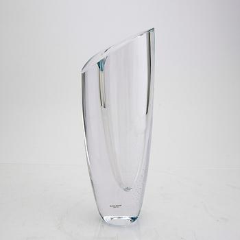 Göran Wärff, a signed glass vase from Kosta Boda.