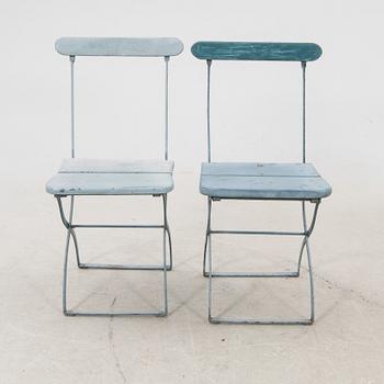 A three pcs cast iron garden suit first half of the 20th century.