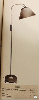 Erik Tidstrand, a floor lamp, model "28604", Nordiska Kompaniet, 1930s.