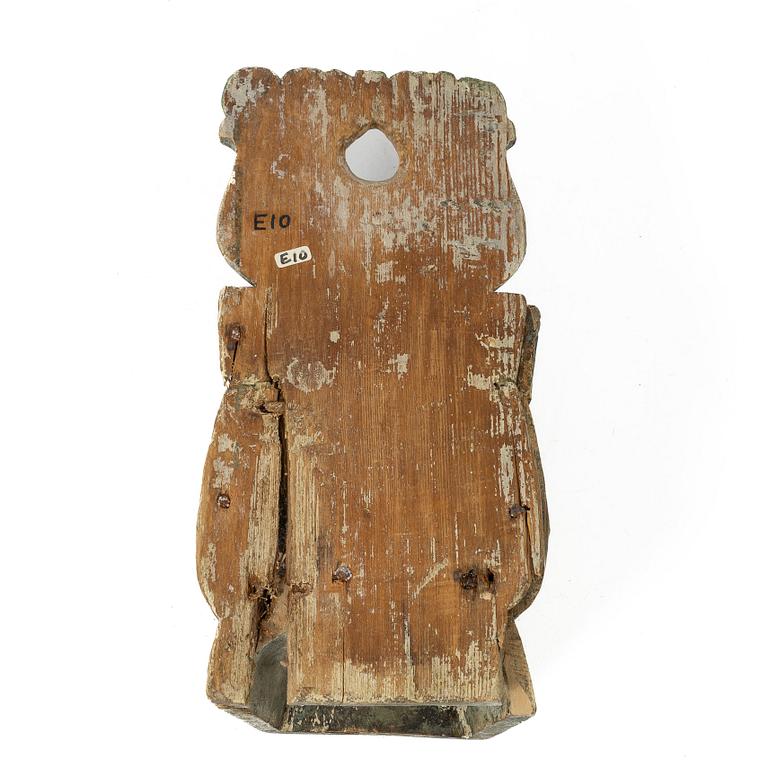 Spoon holder, folk art, Jämtland. 17th-18th century.