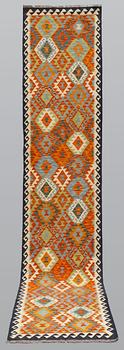 A runner, Kilim, ca 378 x 77 cm.
