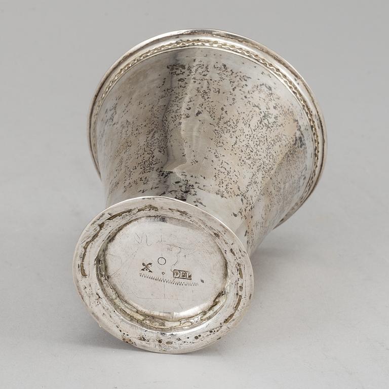 DANIEL EKELÖF, a silver beaker, Örebro 1723-1750.