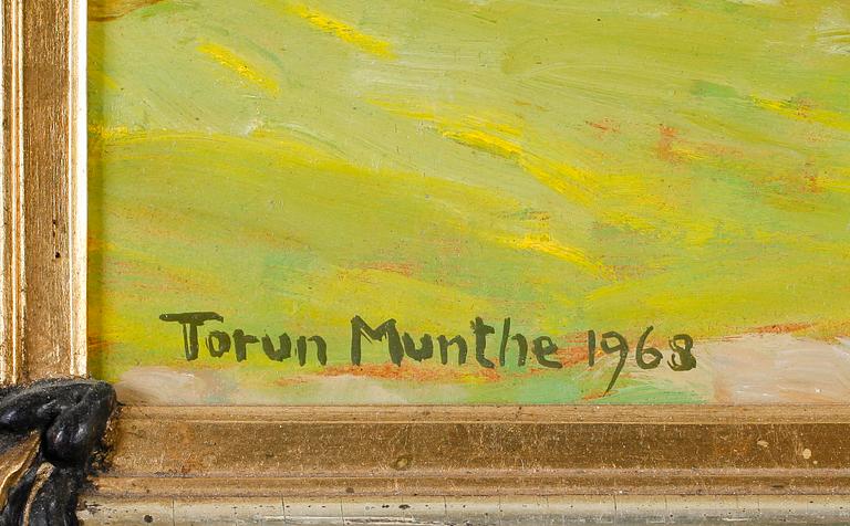 TORUN MUNTHE, olja på pannå, signerad och daterad 1968.