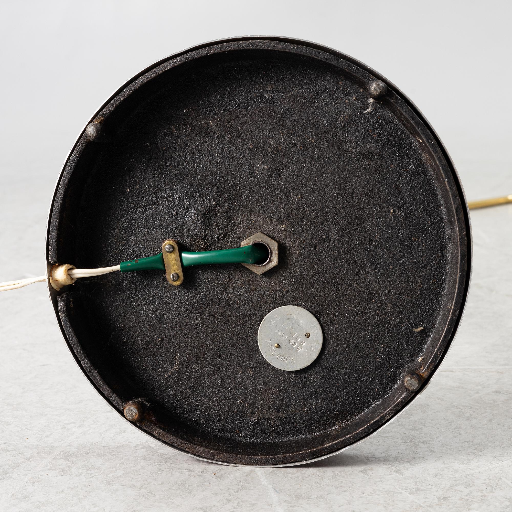 A floor lamp, AB Armaturhantverk, Gothenburg, mid-20th Century.