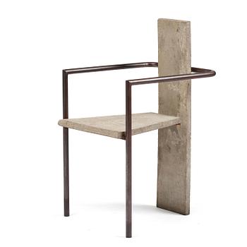 26. Jonas Bohlin, karmstol, "Concrete", ed. 86/100, Källemo, Värnamo, efter 1981.