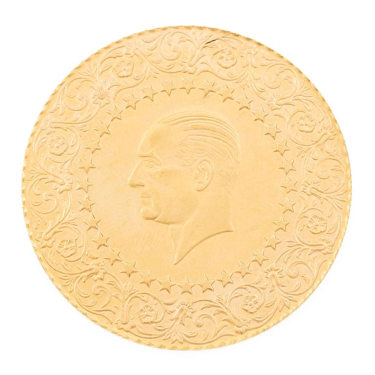 Guldmynt, Turkiet, 500 Kurush, 1969.