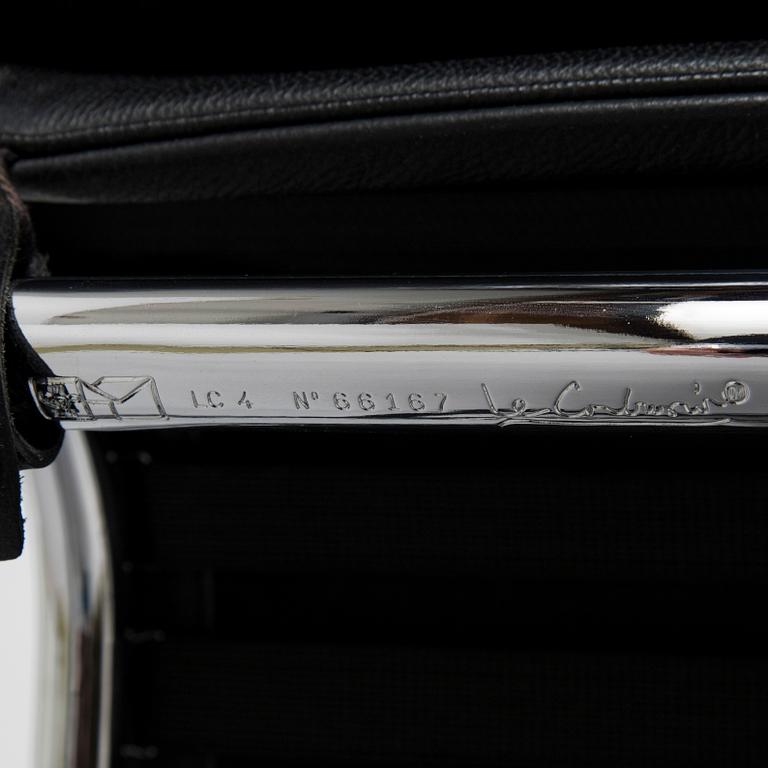 Le Corbusier, Pierre Jeanneret & Charlotte Perriand, a LC4" lounge chair, Cassina, Italy.