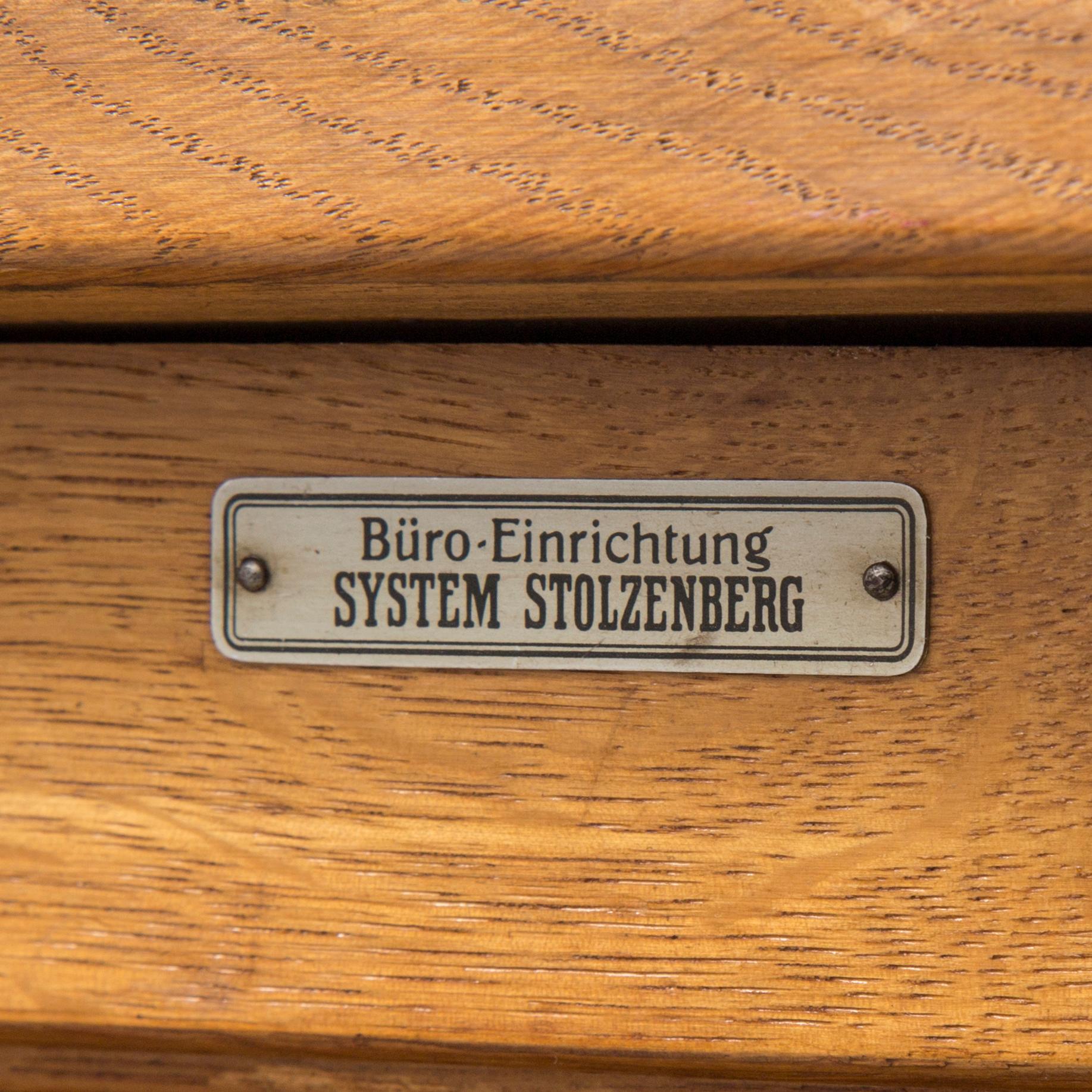 A German oak filing cabinet, first half of the 20th century.
