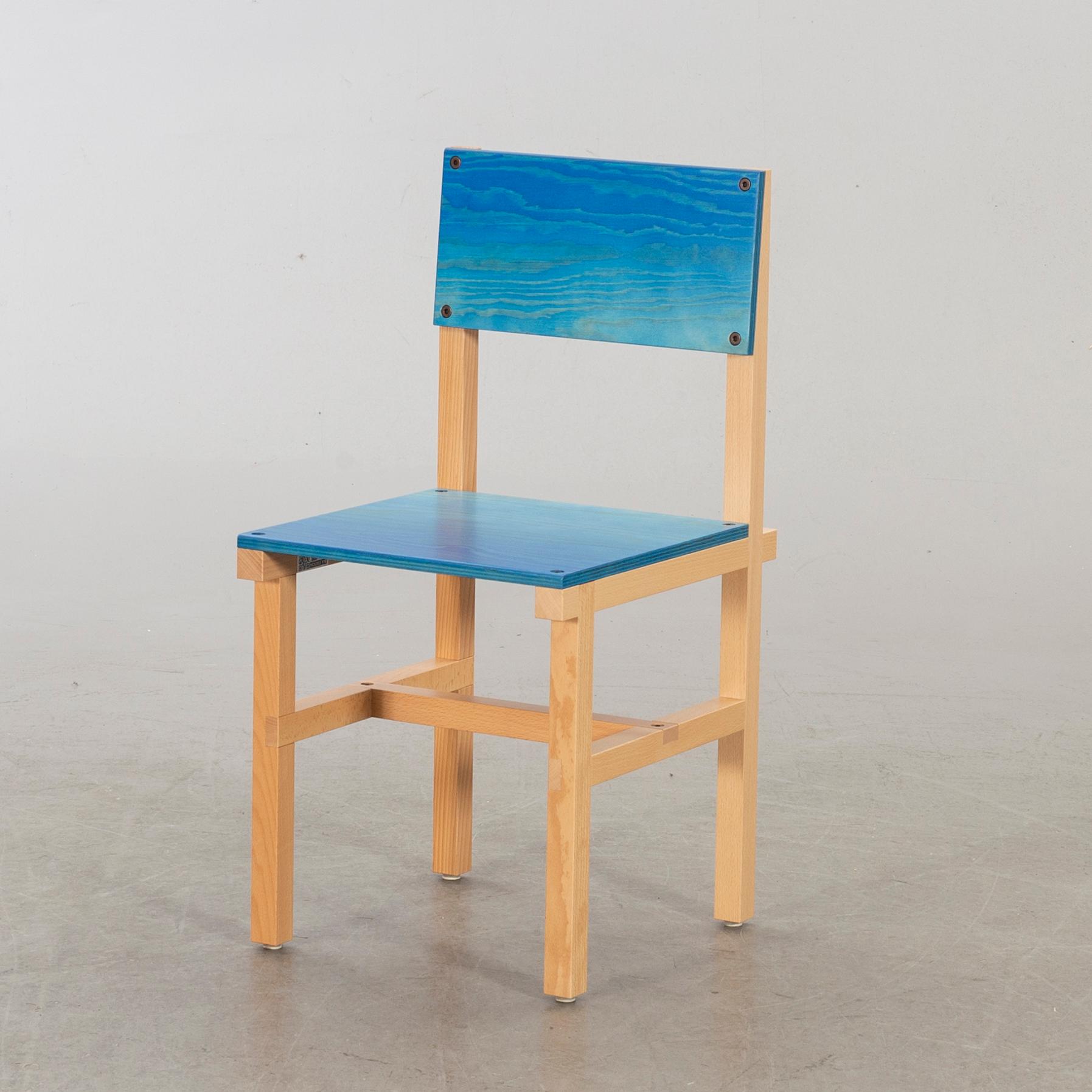FREDRIK PAULSEN, "Röhsska"Designbaren, chair, Blå Station 2020, Chair 43/102.
