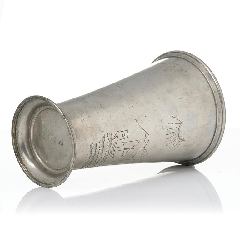 Nils Fougstedt, a set of two vases, Firma Svenskt Tenn, Stockholm, 1927-28.