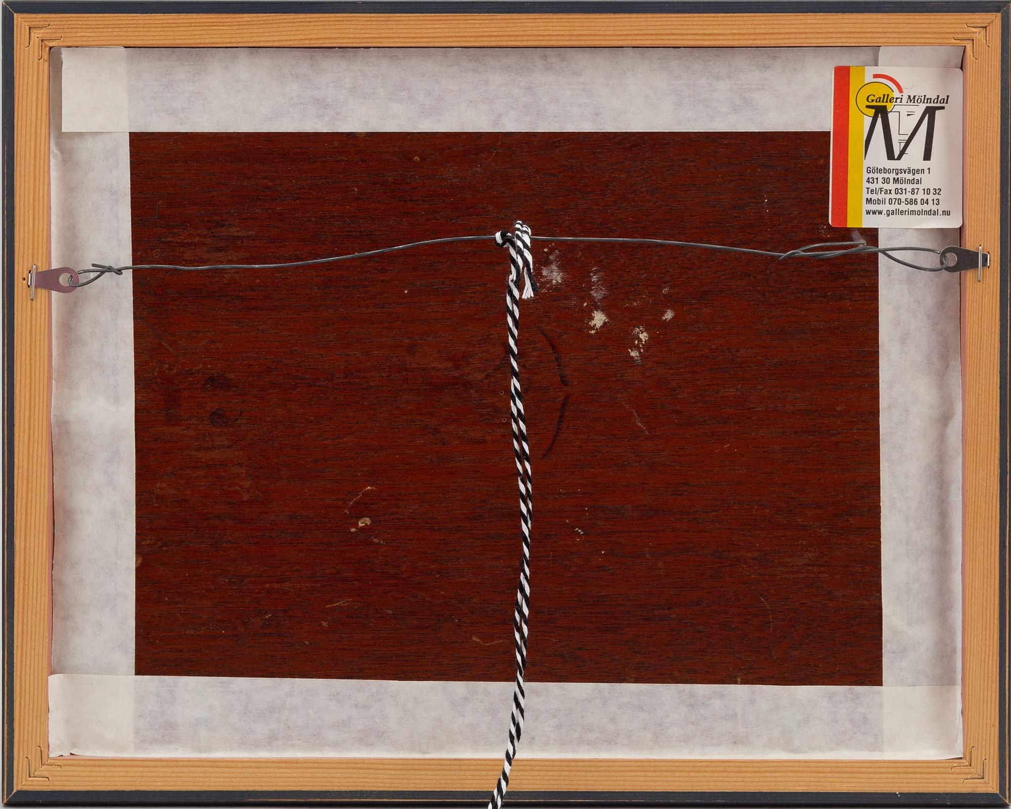 Gustaf Ankarcrona, oil on panel, signed and dated -08.