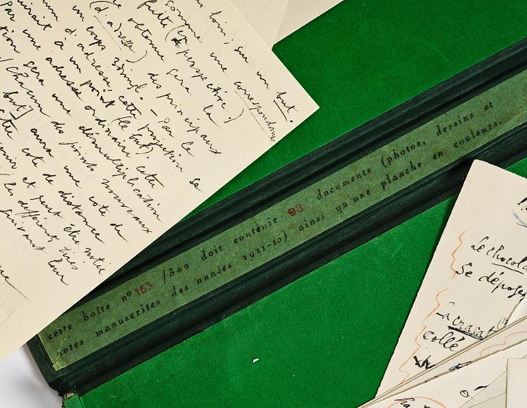 Marcel Duchamp, "Green box".