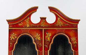 Writing cabinet, chinoiserie style, 20th century.