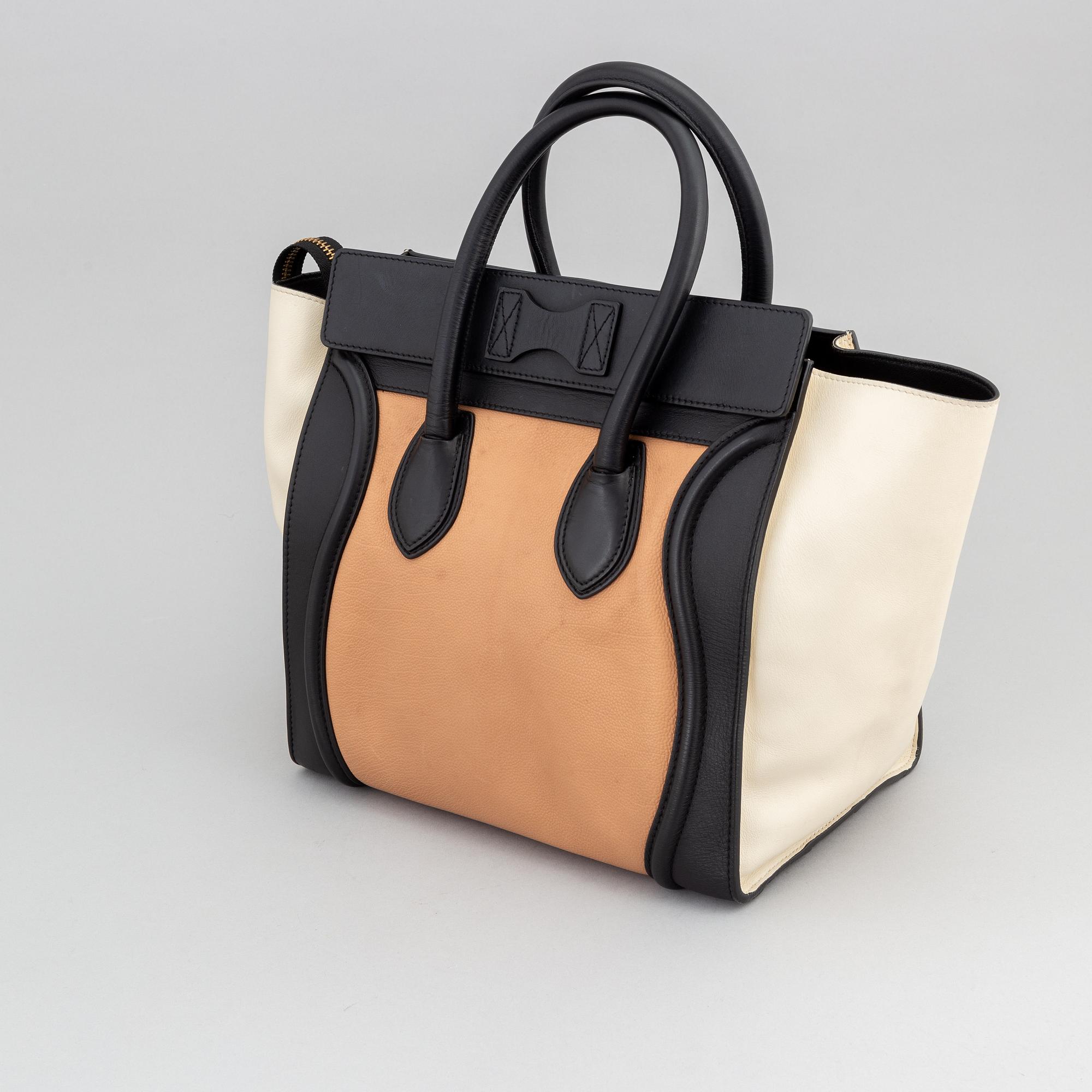 Céline, a leather 'Luggage' handbag.